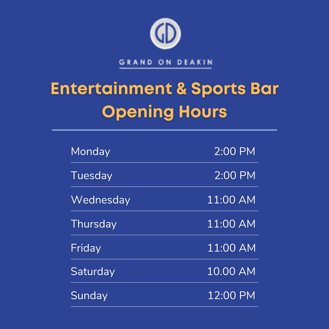 Updated Operating Hours